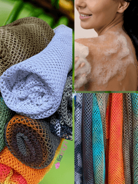 African Net Sponge Exfoliating Sapo For Bath & Shower