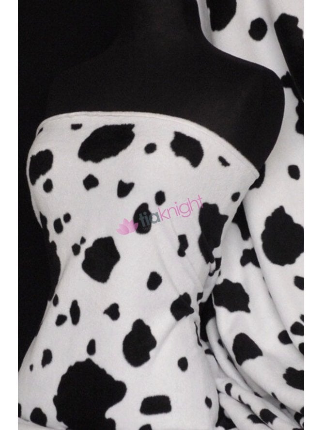 Polar Fleece Clearance Anti Pill Washable Soft Fabric- Cows Spots