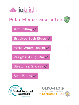 Clearance Polar Fleece Anti Pill Washable Soft Fabric- Scottie Dogs PF230 MLT