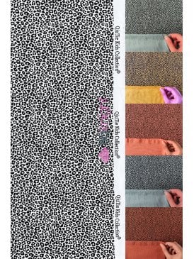 Cotton Lycra Jersey 4 Way Stretch Oeko-Tex 100 Fabric- Mini Leopard SQ765