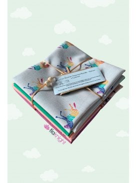 Fat Quarter Cotton Crafting Bundle x Nature 5 Pieces