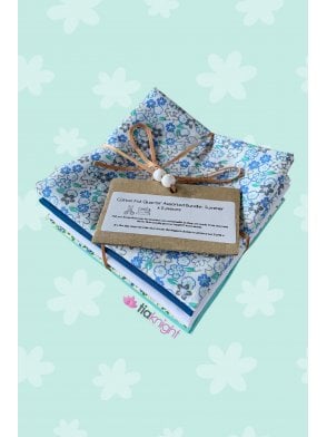 Fat Quarter Cotton Crafting Bundle x Summer 5 Pieces