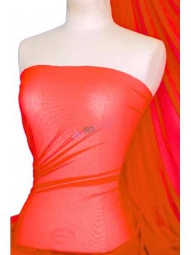LT Power Mesh 4 Way Stretch Material- Neon Orange 109 LT NOR
