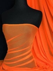 LT Power Mesh 4 Way Stretch Material- Orange 109 LT OR