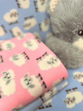Polar Fleece Anti Pill Washable Soft Fabric- Farm Sheep SQ426