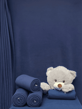 Polar Fleece Anti Pill Washable Soft Fabric- Navy PF NY