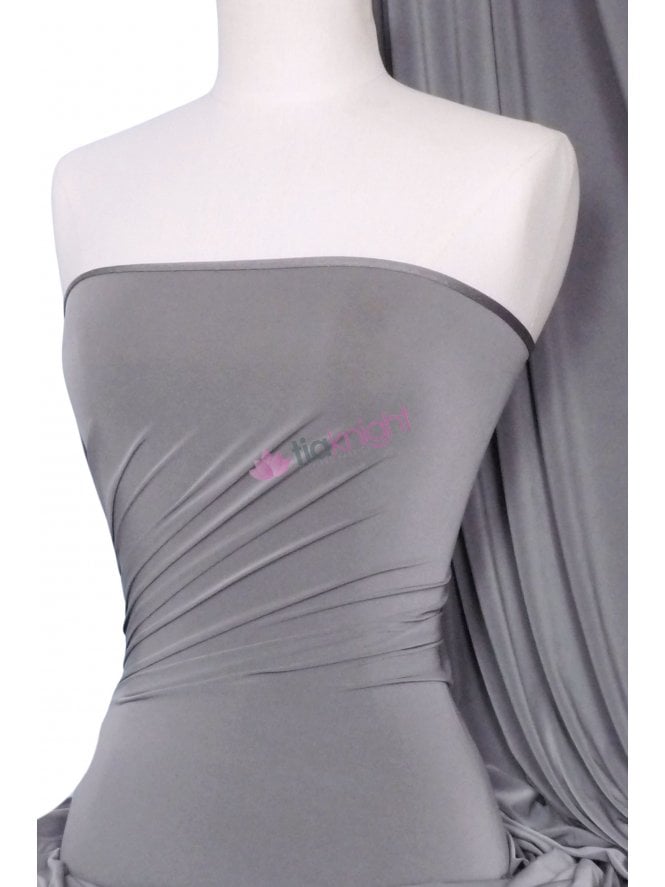 Silk Touch 4 Way Stretch Fabric- Cloud Grey Q53 CGR
