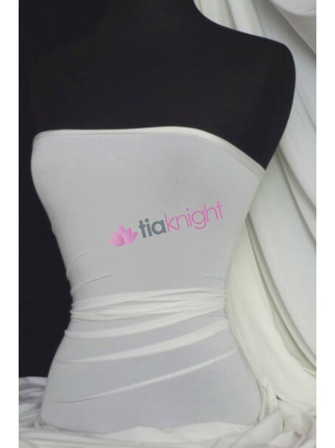 Silk Touch 4 Way Stretch Fabric- Ivory Q53 IV
