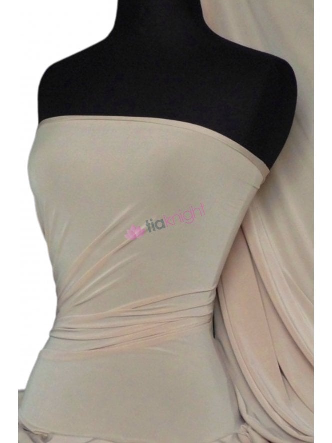 Silk Touch 4 Way Stretch Fabric- Light Stone Q53 LSTN