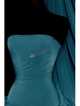 Silk Touch 4 Way Stretch Fabric- Teal Blue Q53 TLBL